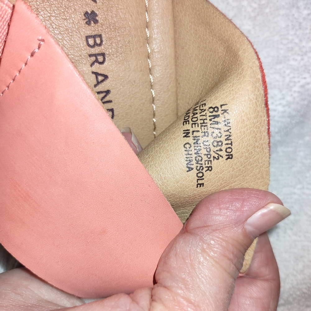 Lucky Brand Women's Peach Sandals. Size 8M. Like New - Picture 5 of 5